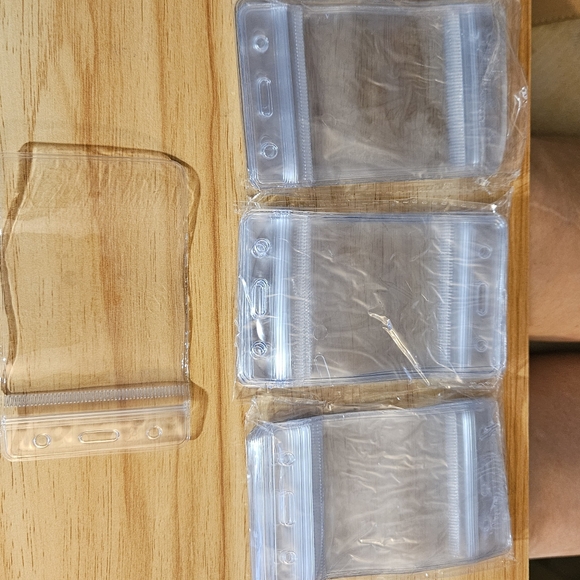 60 Multicolored cloth cord lanyards with hook and 60 plastic ID name tag holders - Picture 5 of 7